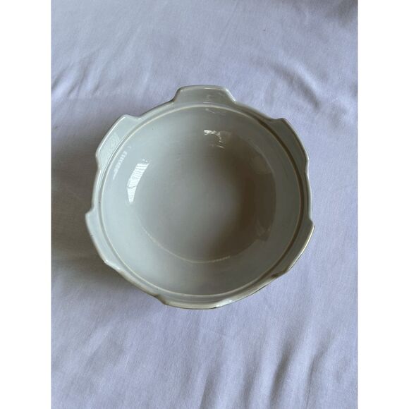 Vintage Royal Haeger USA Pottery. Mid Century Candy Dish, Gold Rimmed with Lid - Picture 5 of 10